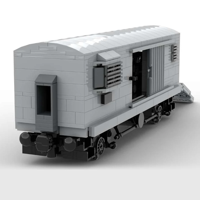 Modelo de Carro Urbano MOC, Blocos de Construção, Trem Blindado BP42, Tecnologia Modular, Brinquedos para Crianças, Presentes de Férias, Conjunto de Montagem