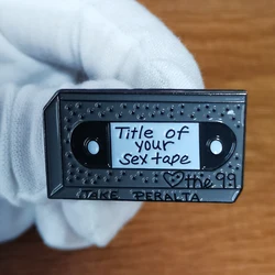 Ah, Brooklyn 99 VHS - Title of Your Sex Tape Brooch Enamel Pin Retro Badge