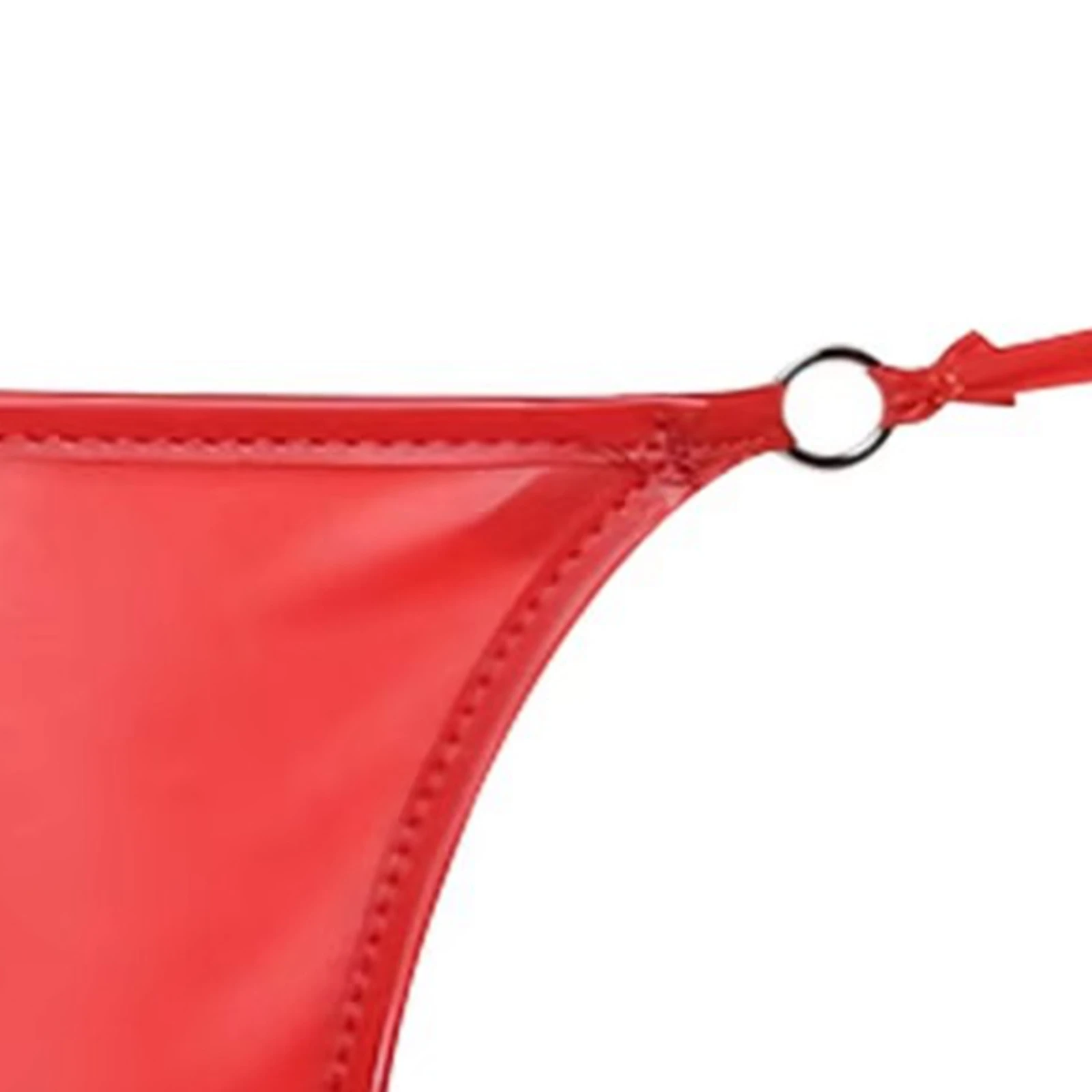 

Mens Sexy Latex Thongs Underwear Wet Look Spaghetti Waistband Sheath Pouch Narrow Crotch T-back Underpants Bikini Briefs