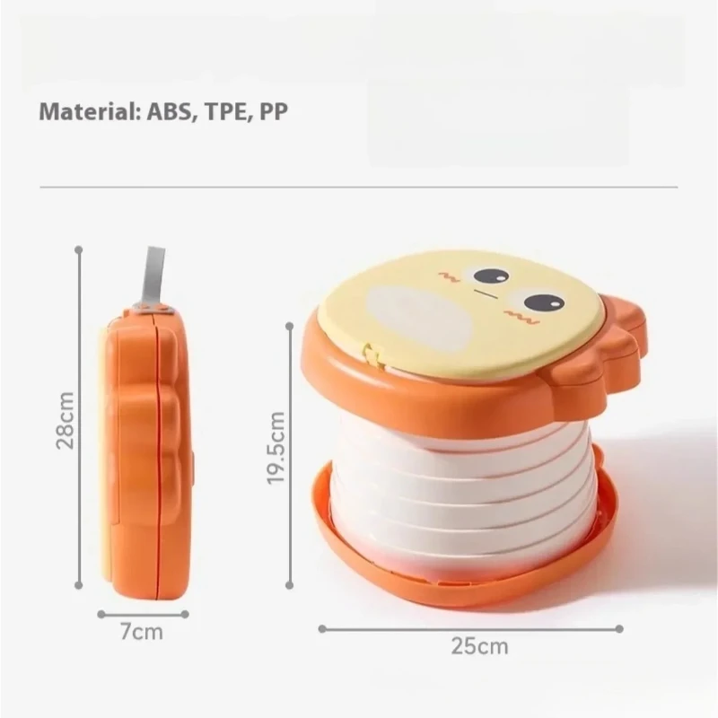 Складной маленький туалет для детей, портативный умывальник для подгузников на открытом воздухе, подходит для дорожных автомобильных туалетов, для младенцев мужского и женского пола