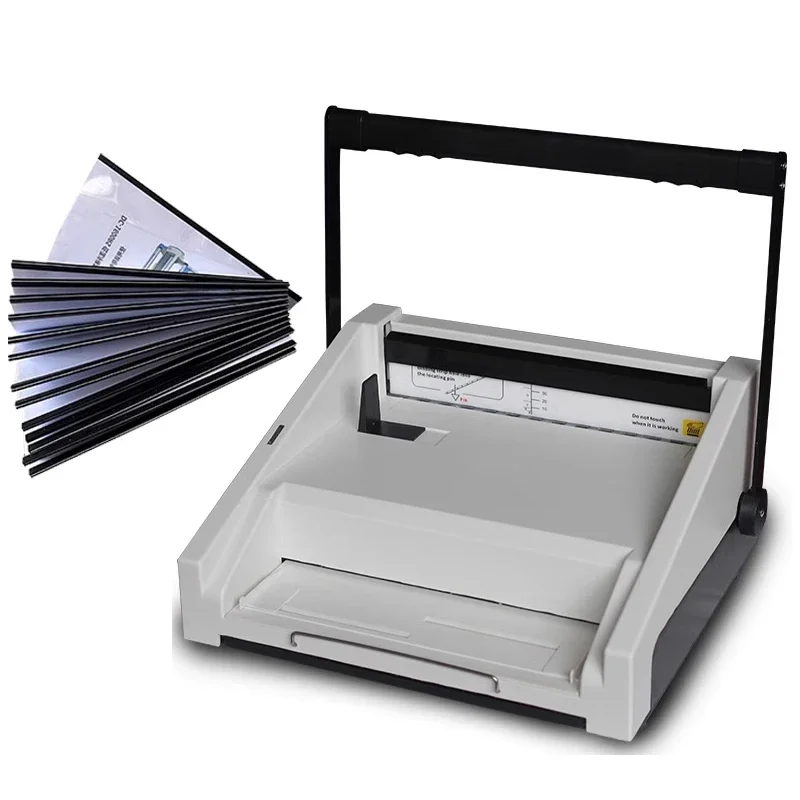 

1PC 12-tooth Hole Punching and Binding Machine DC-2012 Binding Strip Clamping Strip Bidding Document Bill Punching Machine
