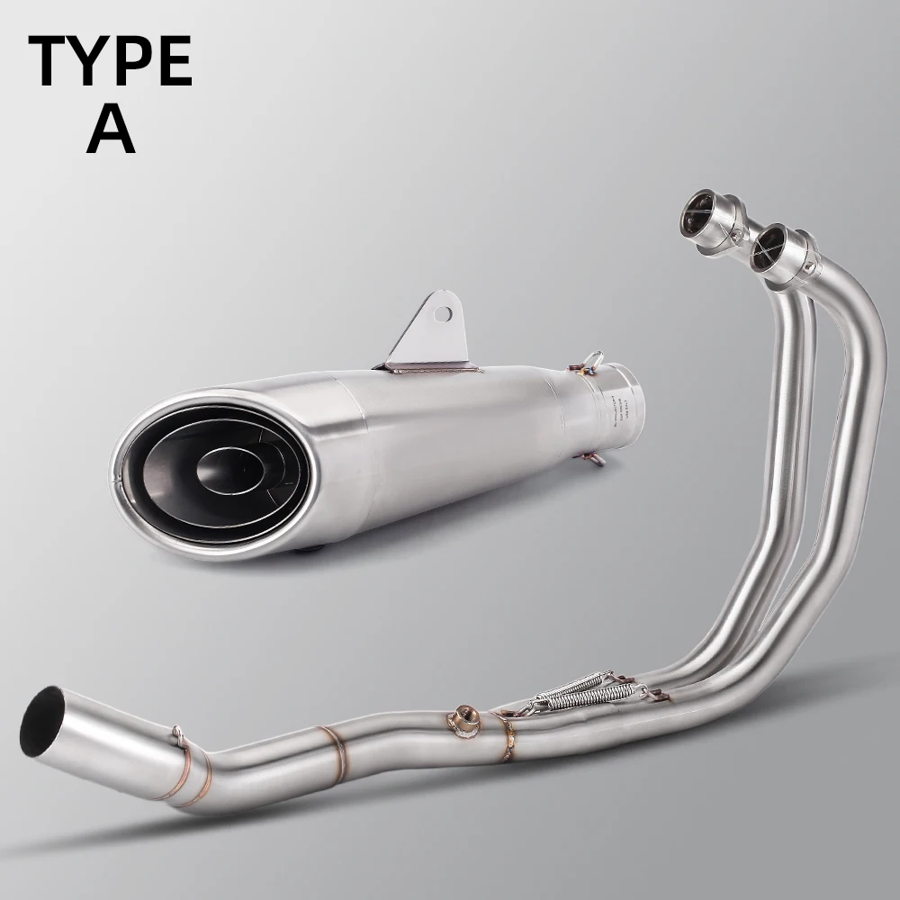 For Yamaha YZF R3 R25 MT03 2015-2026 Motorcycle Exhaust Full System Kit Racing Manifold Front Pipe S1 Muffler with DB Killer