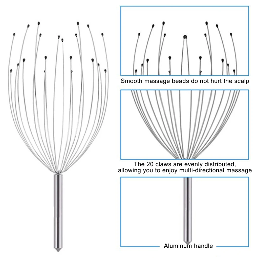 

Head Massager Massage Claw Scalp Spa Fine Workmanship Long-lasting Massaging Tool Convenience Simple Operation