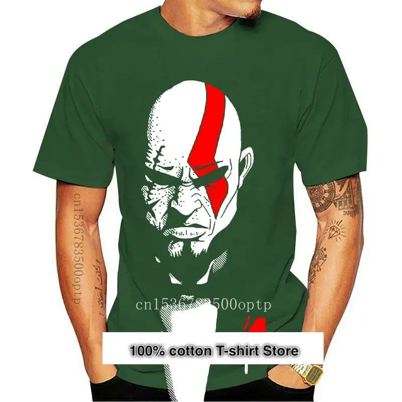 God Of War Kratos-Camiseta Unisex de marca, ropa de moda de alta calidad, 1104 algodón, talla grande, 100%