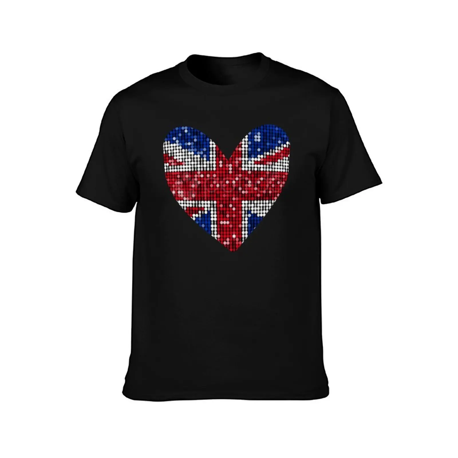 union jack glitter T-Shirt man t shirts graphic T-Shirt