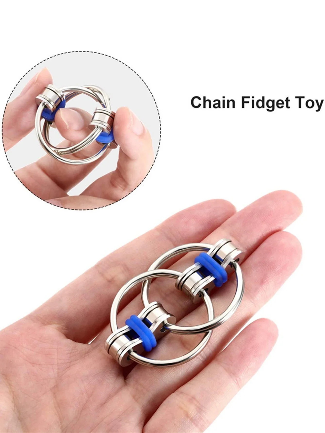 3/5/10pcs Decompression chain vent decompression finger toy key chain small gifts