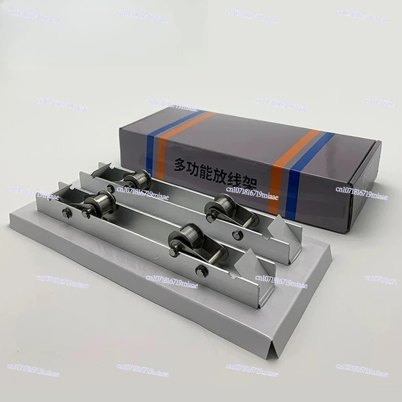 Small Horizontal Flat Track Portable Optical Fiber Cable Leather Cable Retractable  Artifact Bracket Plate Tool