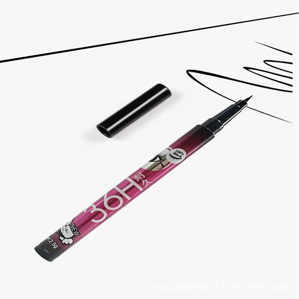 メイクアップ究極の黒液体アイライナー長期持続防水 36H 超細アイライナーペン高品質化粧品美容ツール