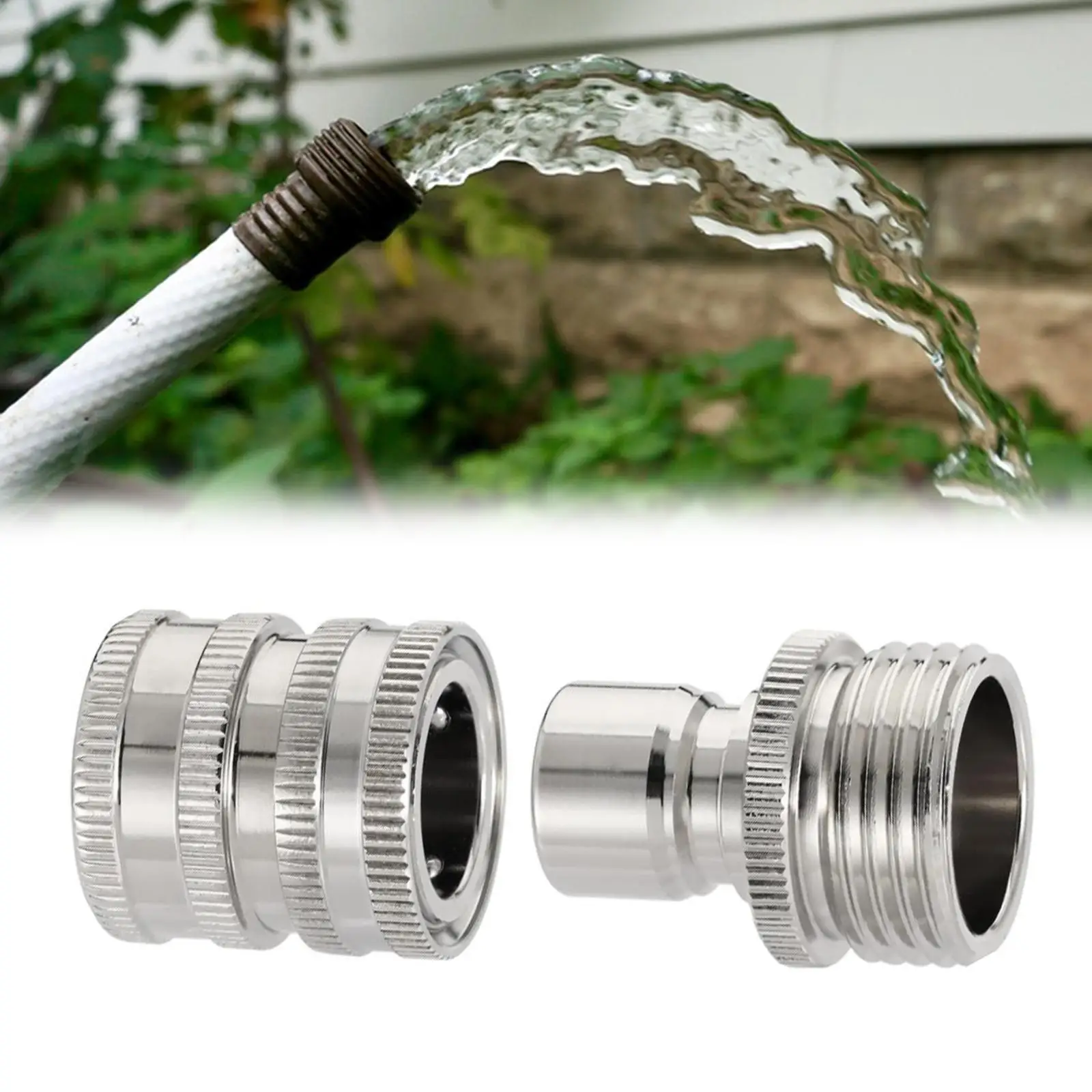 Garden Hose Quick Connect Easy to Install High Performance Stainless Steel