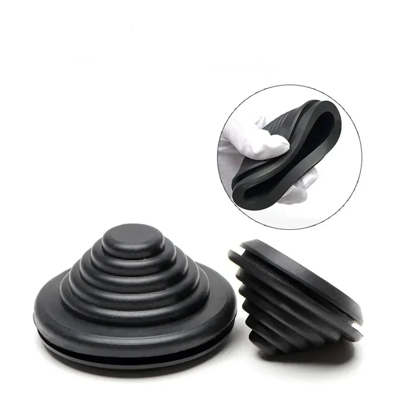 

Black Rubber Tower Type Protection Coil Over Coil Wire Loop Threading Sleeve Insulated