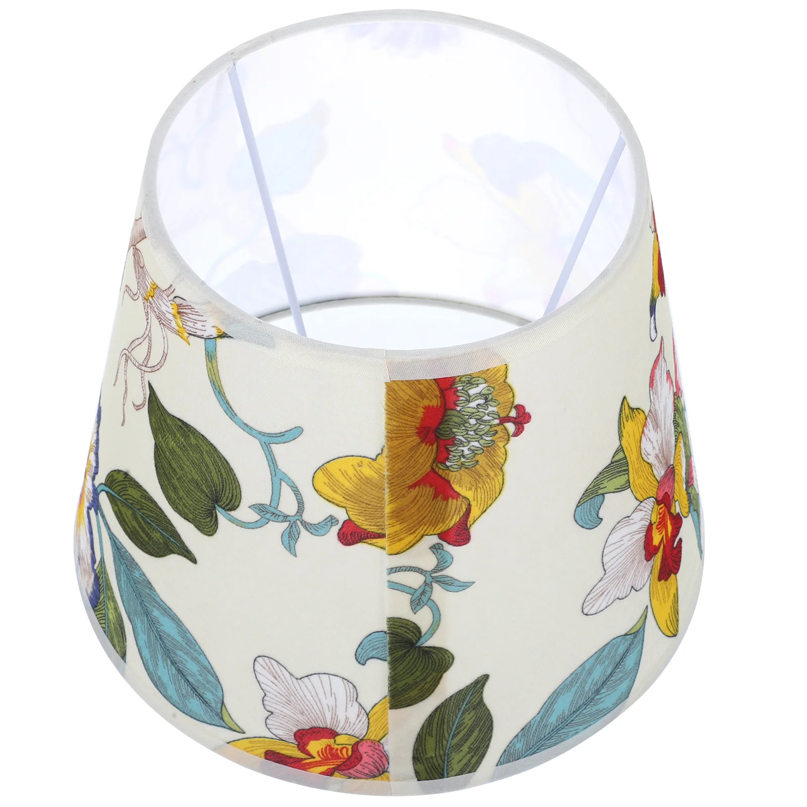Paralume in tessuto colorato pendente in metallo moderno fiore appeso paralumi floreali lampadario arredamento retrò sostituzione comodino