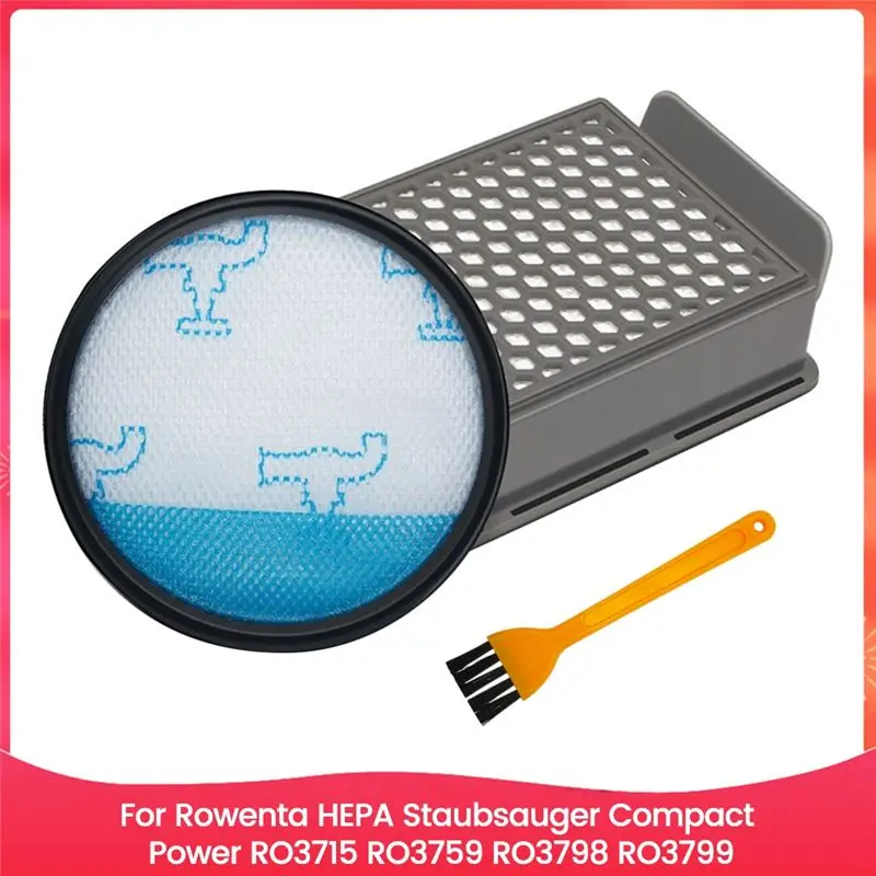Комплект фильтров AA81-For Rowenta HEPA для пылесосов Compact Power RO3715, RO3759, RO3798, RO3799, набор запчастей для пылесоса