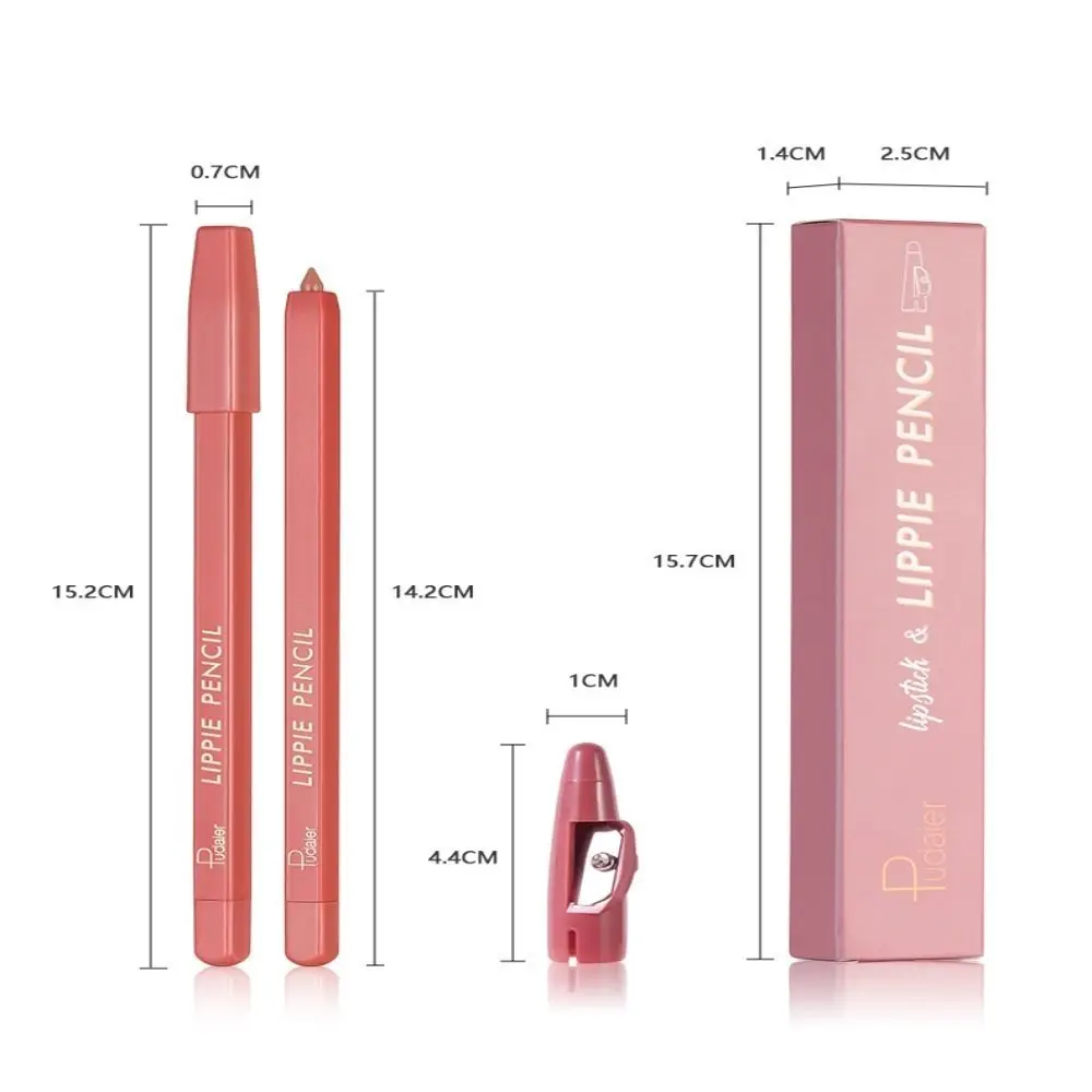 Waterproof Nude Pink Lip Liner Non-stick Cups 3D Lips Contouring Lipliner Moisturising Smooth Makeup Pen