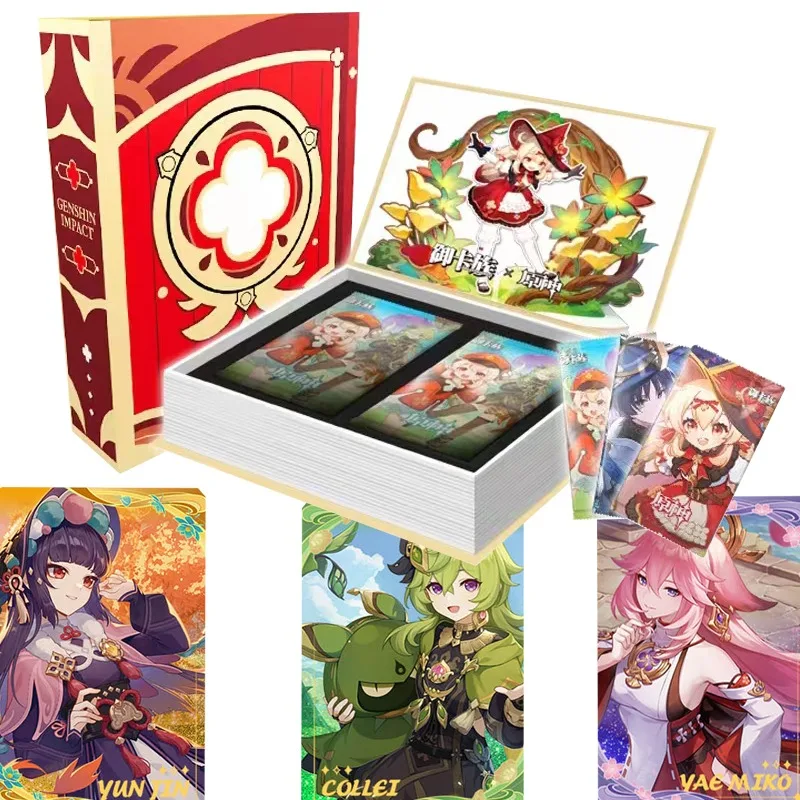 

Genshin Impact Card Anime Game Pack Booster Box SSR Rare Hot Selling Items TCG Collection Toy Children Birthday Christmas Gift