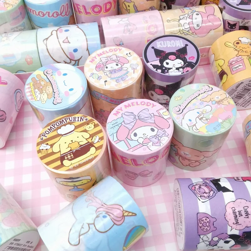 

Cute Cartoon Character Decoration Adhesive Masking Tape Handbook DIY Scrapbooking Journal Collage Material Stickers Kids Gift