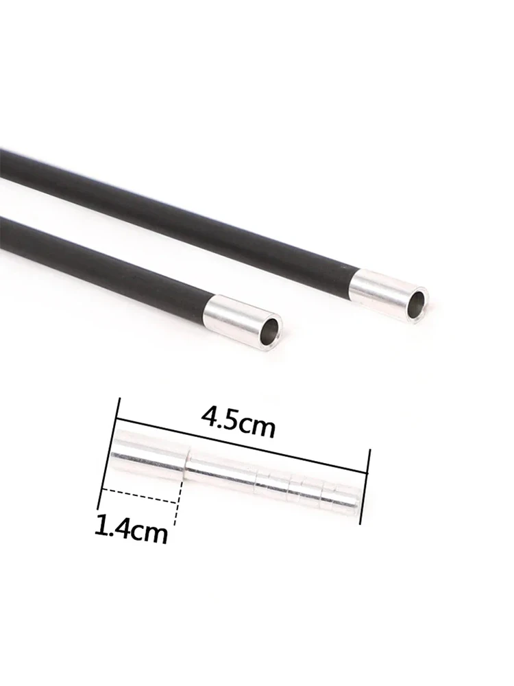 36 pièces tir à l'arc ID 5.2mm insert en aluminium flèche O.D.6.3/6.8/7.1mm ajustement carbone fibre de verre flèches arbre pour accessoires de tir