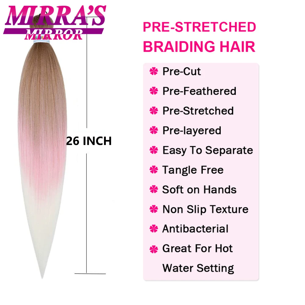 Extensiones de trenza sintética preestirada, trenza Jumbo colorida para Senegalese Passion Twist Box, mechones de cabello trenzado