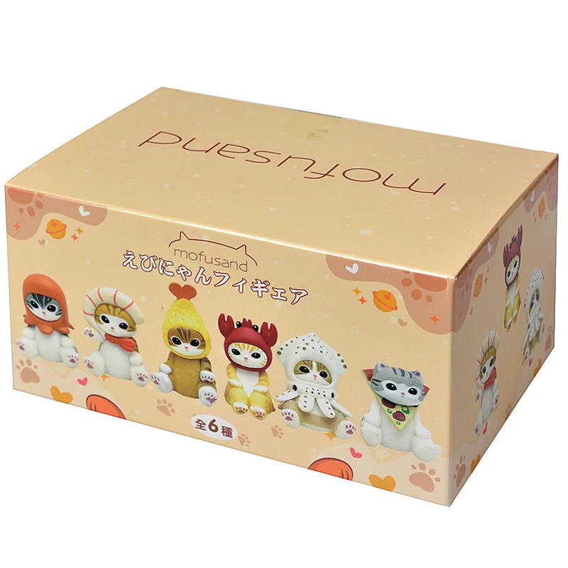 Mofusand Hai Katze Blind Box Obst Tier Niedliche Minifiguren Anime Ornamente Puppen Fans Kinderspielzeug Modell Weihnachten Geburtstagsgeschenke – Detail 14