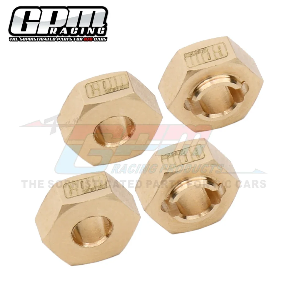 GPM for LOSI 1/24 Micro-B 2WD Buggy RTR LOS00007 Upgrade Accessories Metal Brass Wheel Hexes Wheel Hub Adapter LOS-1764