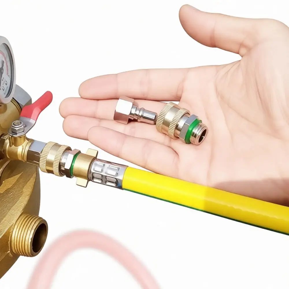 Durable Stainless Steel Quick Connect Fitting For Agricultural Spray Hose Anti Winding Straight Flow Pipe Adapter
