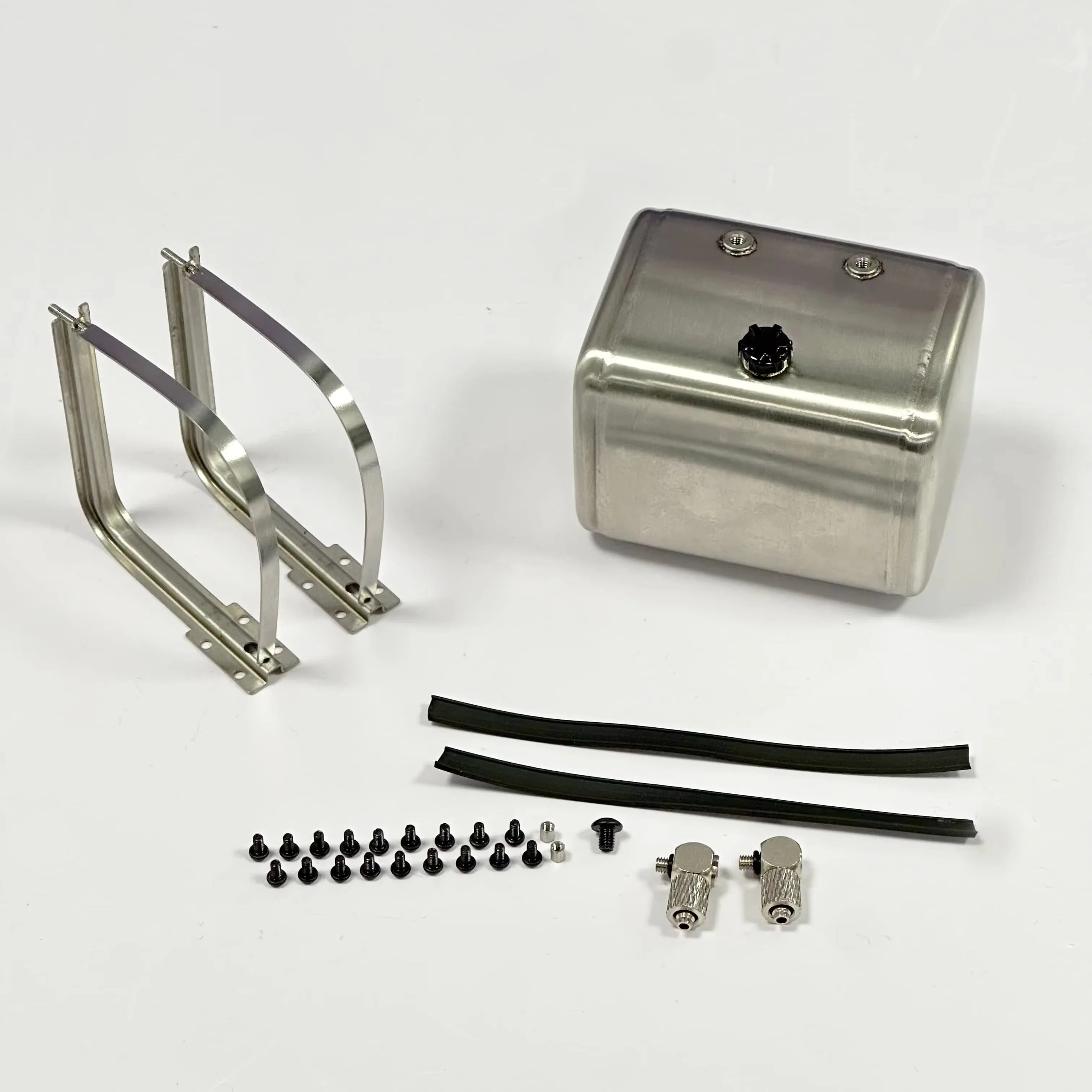 1/14 RC Truck Fuel Tank 65/72/85/90/108mm Sealed Hydraulic Stainless Steel For Tamiya 1/14 Rc Tractor Truck Parts Accessories