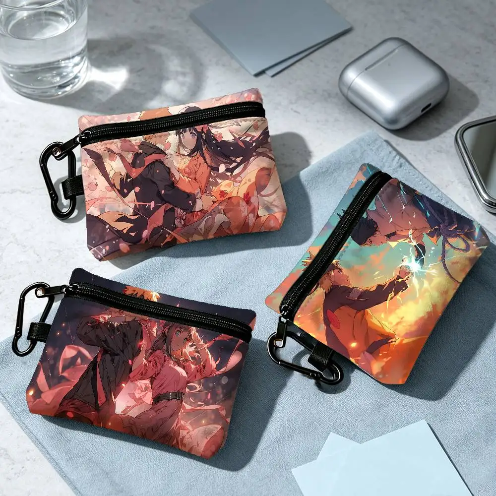 Hot Naruto Fashion Wear-resistant Oxford Cloth Coin Purse Portable Backpack Hanging Card Storage Bag