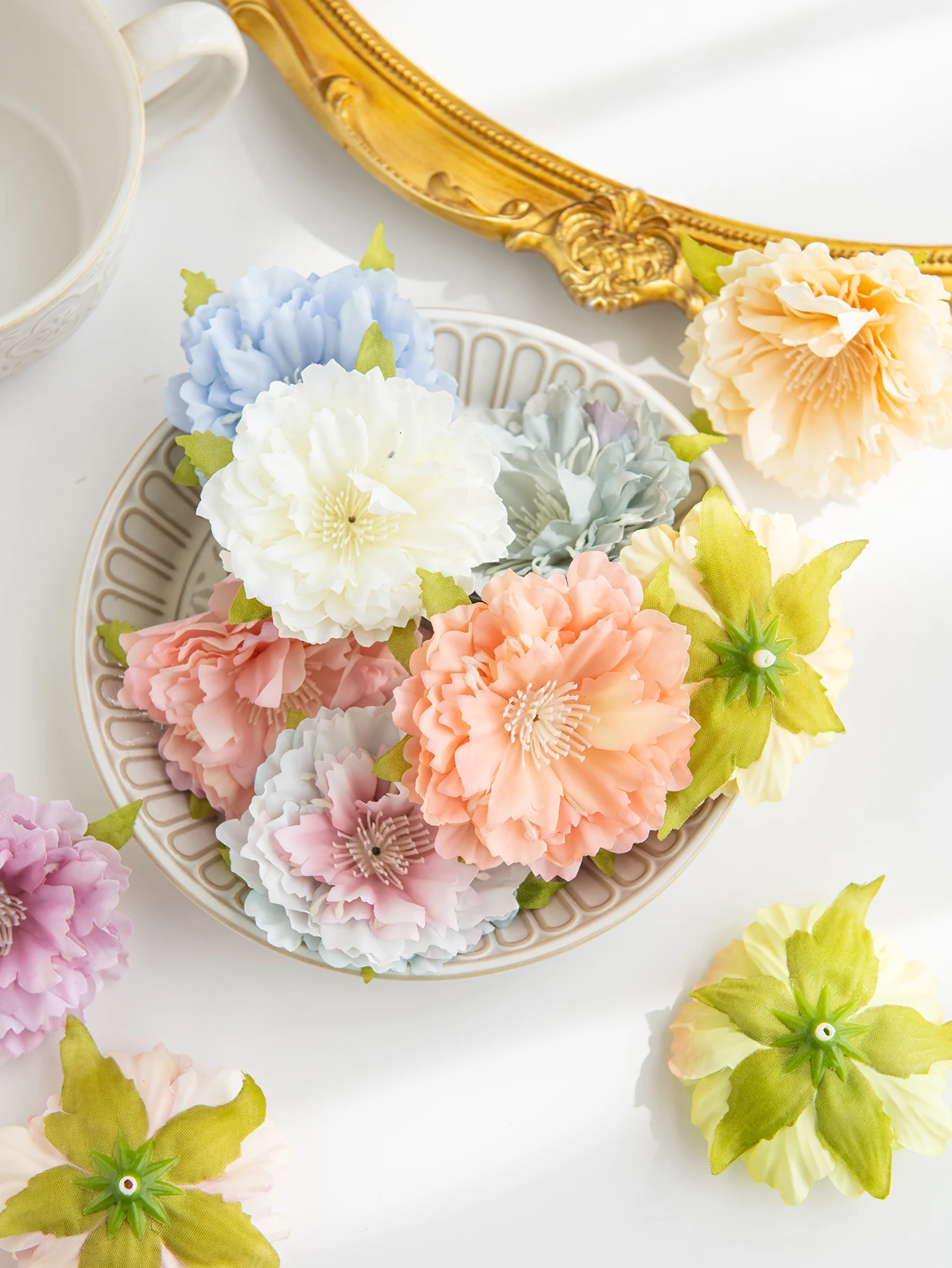 5/10 Stück künstliche Seidenblumen, günstige Pfingstrosenköpfe, Heim-, Hochzeits-, Garten-, Party-, Festival-Dekoration, DIY-Geschenkbox, Scrapbook-Bastelartikel, Bestseller – Detail 1