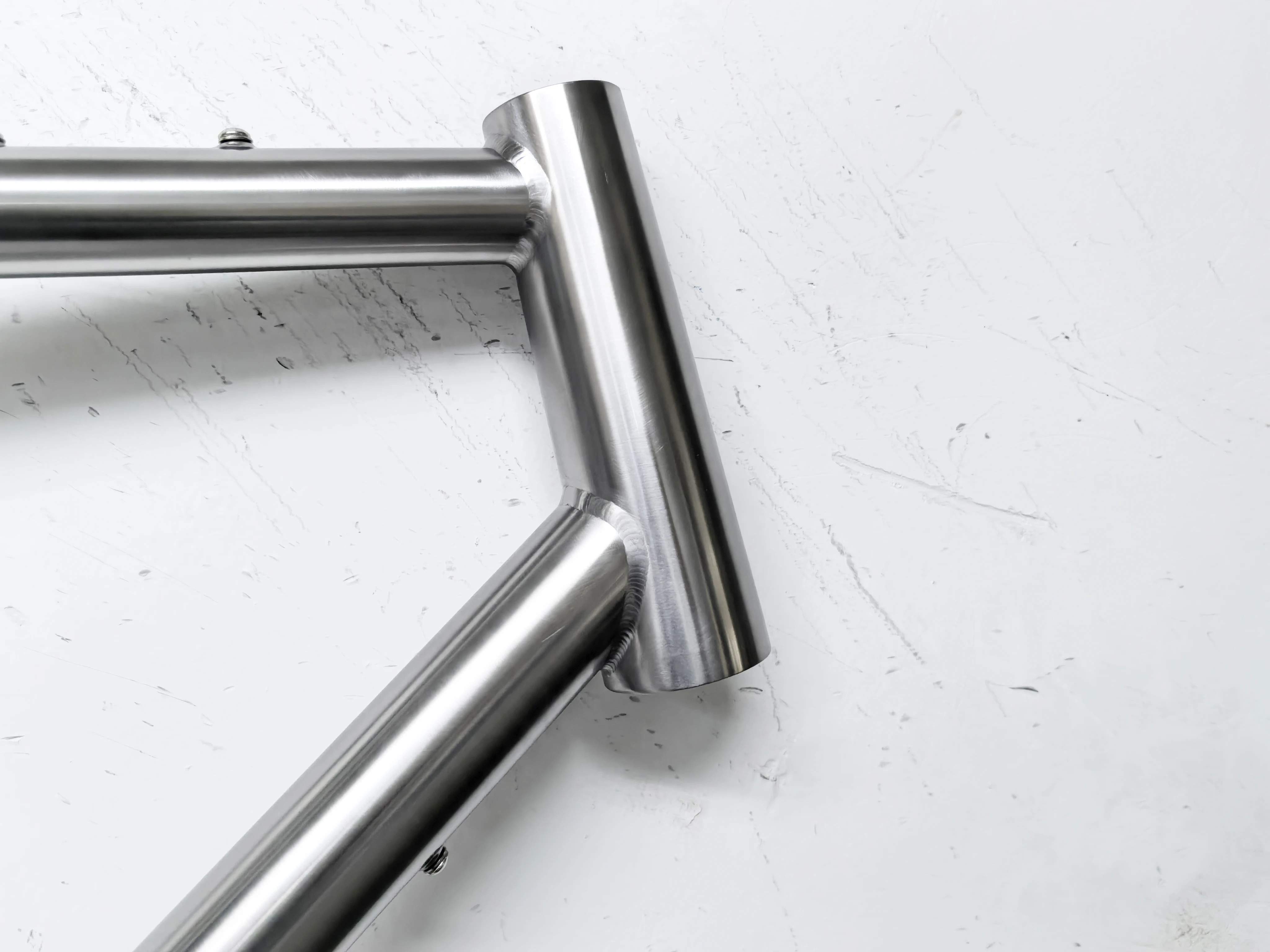 650B*61c Tyre Custom Titanium Gravel Bicycle Frame With External Routing