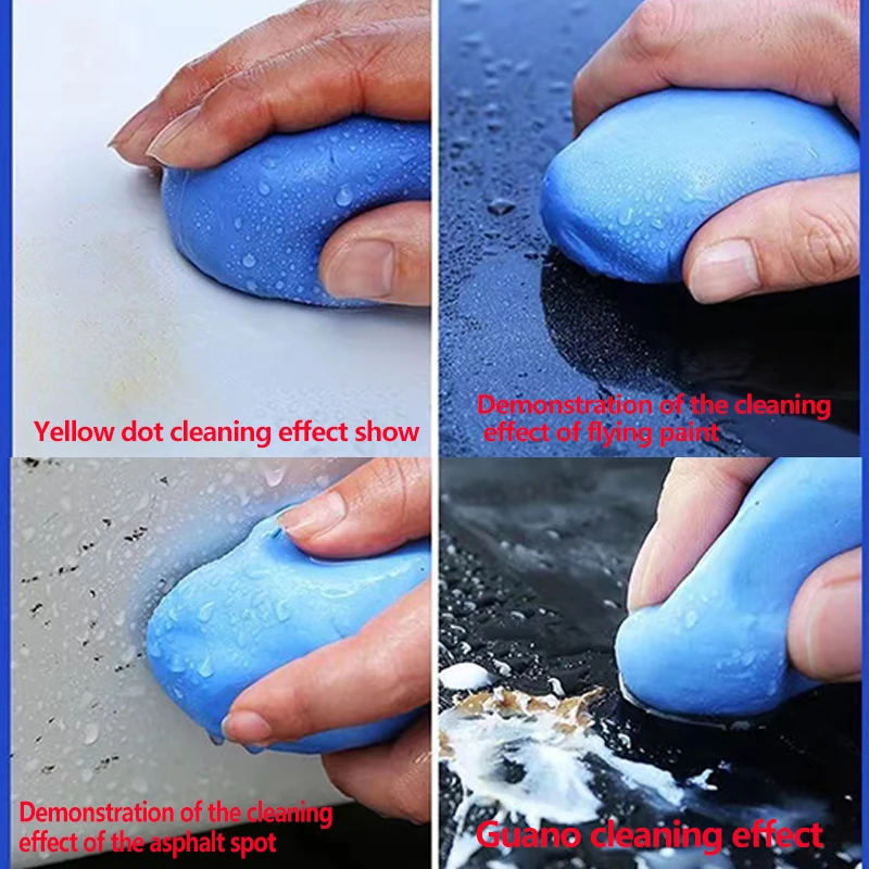 Clay Bar Detailing Auto Car Clean Wash Cleaner Sludge Mud Remove Magic Blue yelow 100g Car Cleaning Car Brush Car Accessories