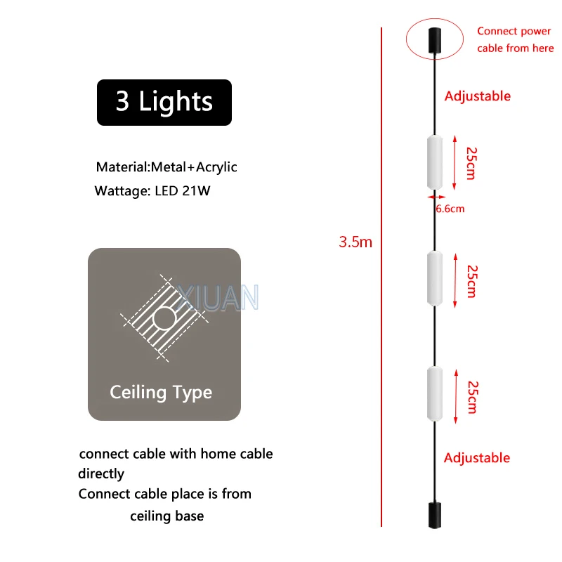 Moderne woonkamer slaapkamer LED-vloerlampen acryl schansen zwart lang hoog plafond vloerlamp voor hotel restaurant binnendecoratie
