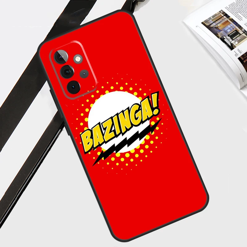 بازينغا نظرية الانفجار الكبير التلفزيون حقيبة لهاتف سامسونج غالاكسي A54 A34 A14 A56 A36 A26 A16 A06 A12 A22 A32 A52 A13 A53 A15 A35 A55 #5