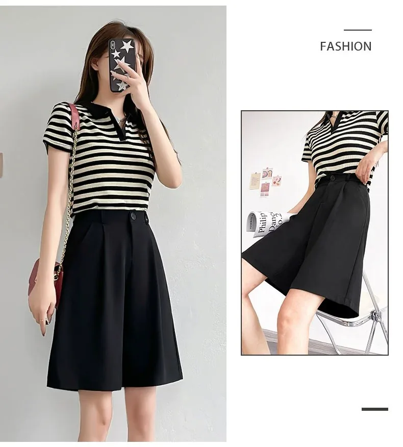 

Шорты женские повседневные с завышенной талией, хлопково-льняные модные базовые короткие штаны, однотонные спортивные, V168, на лето