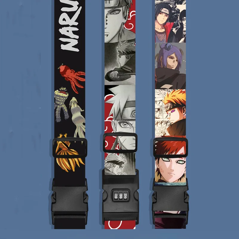 

Uzumaki Naruto Anti-theft Luggage Buckle Cross Strap Adjustable Bundling Packing Baggage Belt Travel Bag Accessories