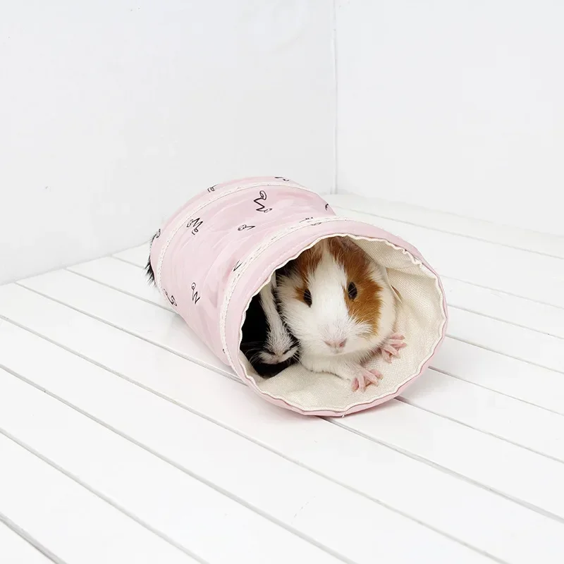 Guinea Pig Tunnel Tube Chinchilla Hedgehogs Dutch Rats Hamsters Cage Accessories Supplie Bearded Dragon Small Animal Pet Bed Toy