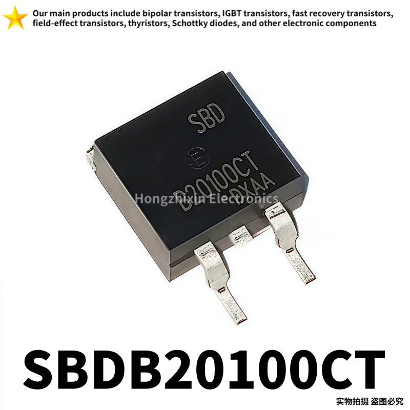 10 Uds SBDB20100CT TO-263 B20100CT B20100 SBDB20100 20A 100V SMD diodo Schottky