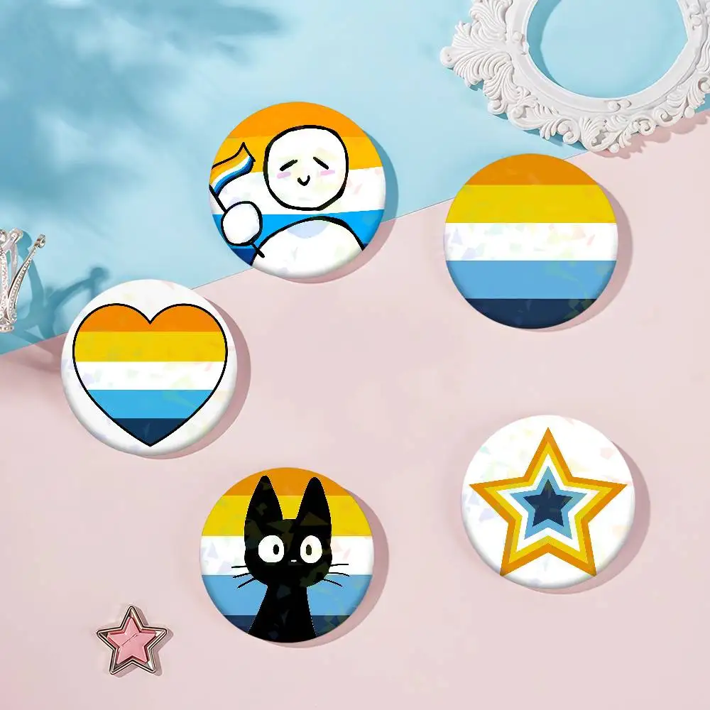 Aroace Pride Emaille-Anstecknadel, Cartoon-Brosche, Reversnadel, Taschenaccessoires, Geschenke