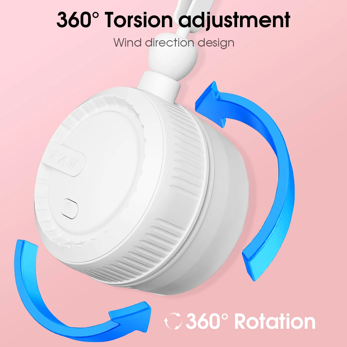USB Rechargeable Neck Fan Bladeless Hands Free Portable Cooling Fan Strong Wind Ultra Lightweight Quiet for Camping view 6