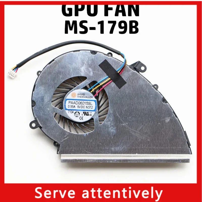 For MSI GE72VR GP72VR CPU Fan GPU 4 Pin 2 Fans PAAD06015SL N366 N372 Replacement Fan