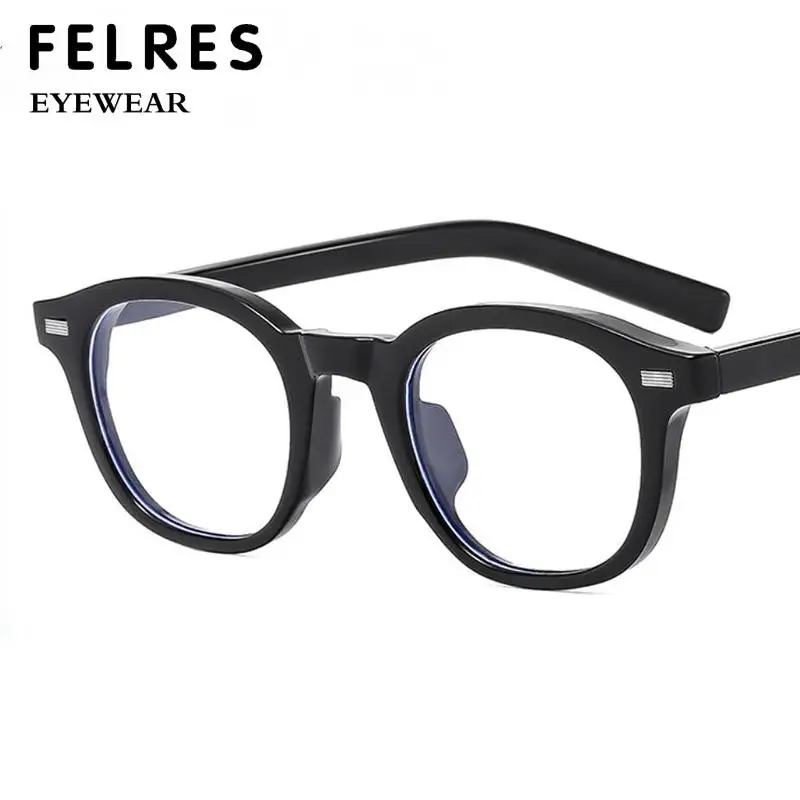 Mode Helder Roze Ronde Leesbril Vrouwen Mannen Persoonlijkheid Klein Frame Blauw Licht Blokkerende Optische Presbyopische Brillen