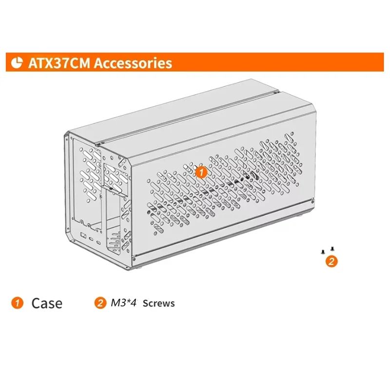 Beliebte Oculink Thunderbolt3/4 USB4 Chassis Rahmen Fall Für TH3P4G3 GPU Dock Metall Rahmen Fall ATX37 Fall