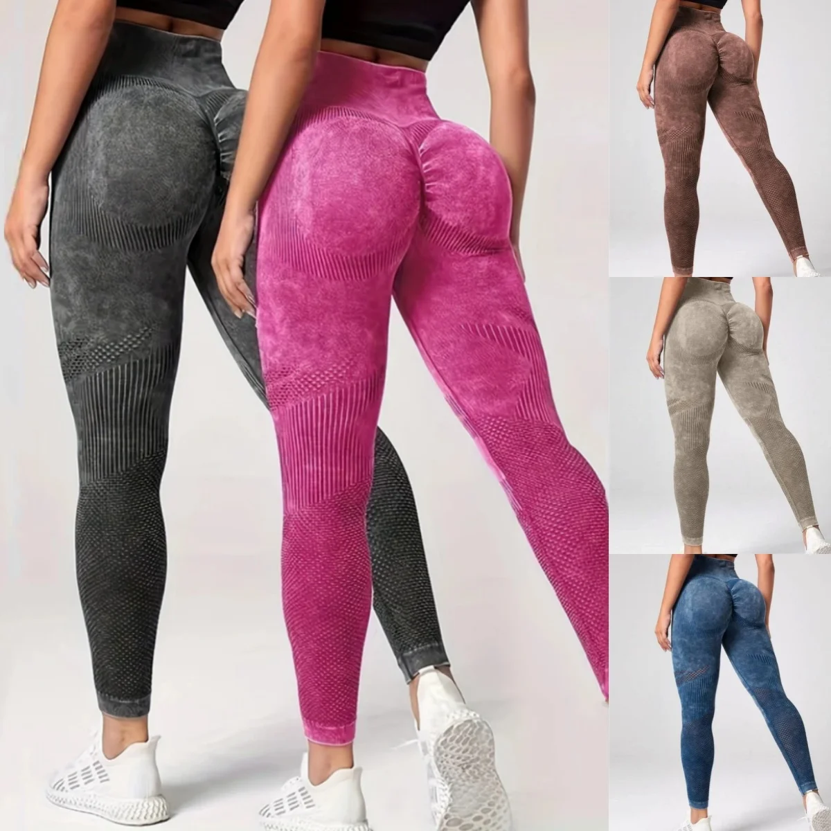 

Женские летние быстросохнущие леггинсы для йоги, фитнеса и бега с высокой талией, эффектом подтяжки ягодиц, модные, облегающие, эластичные, бесшовные леггинсы