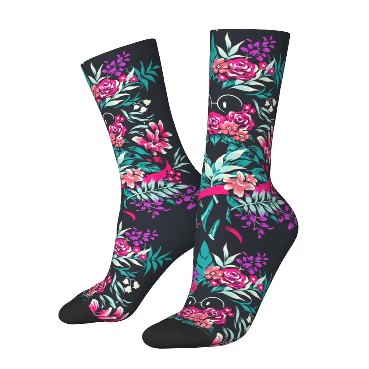 Funny Crazy Sock for Men Flower Ralsei Hip Hop Harajuku Deltarune Happy Quality Pattern Printed Boys Crew compression Sock