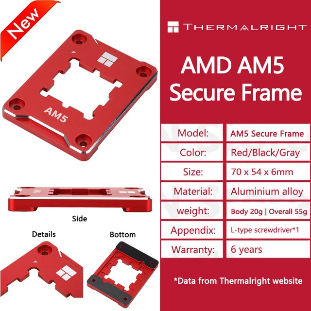 Thermalright AMD AM5 AM4 CPU Bending Corrector Frame Protector AMD RYZEN 7000 SERIES Buckle Fix Substitute CNC Aluminum AliExpress