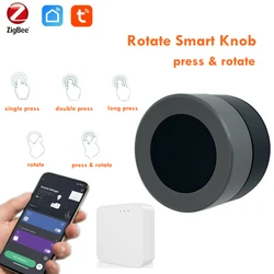 Tuya Zigbee Smart Knob Wireless Switch Button Controller Automation Scenario Smart Home App Works With Alexa Google Home Gateway