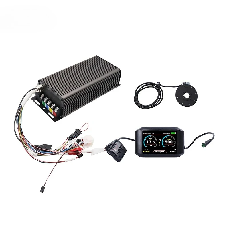 SVMC72150-APT Protocol 48V-72V 150A V2 Version BLDC Controller with 750C Display and PAS for 4000W Spoke Motor