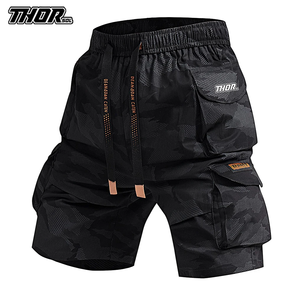 THORSOL Fietsbroek Zomer Ademend Mannen Gym Racefiets Kleding Loose Fit Fietsbroek MTB Mountain Downhill Broek 2025