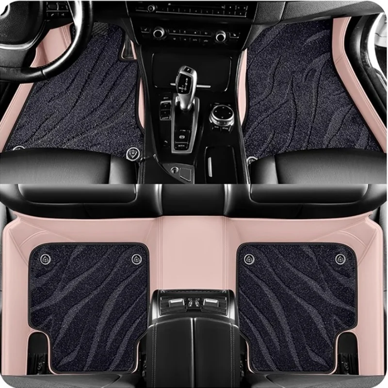 

5D Custom Car Floor Mats For Porsche Macan 2014-2024 Years Auto Carpets Double Layer Foot Coche Floor Blanket
