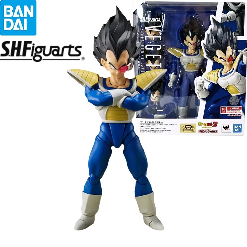 

In Stock Bandai S.H.Figuarts Vegeta 24000 Power Level Action Figure Anime Model Collectible Figurals Brinquedos Toys