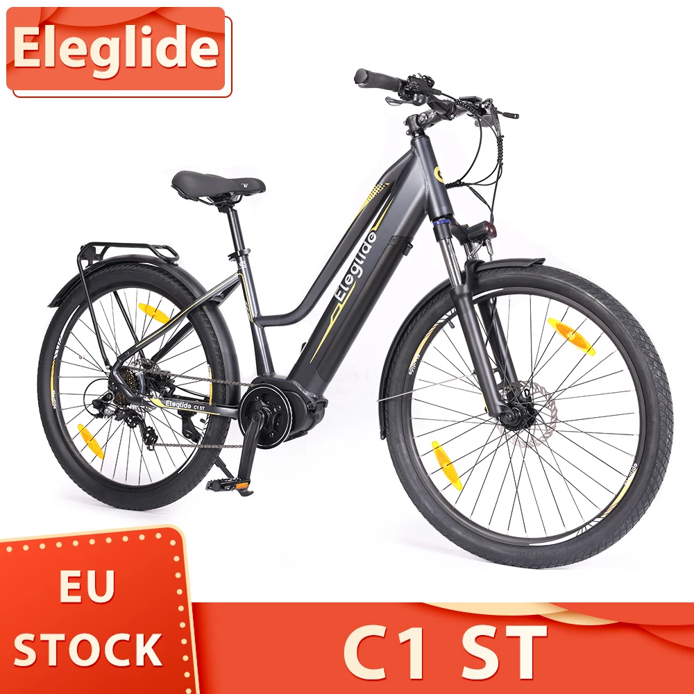 Eleglide C1 ST Electric Bike 250W Mid-Drive Motor 27.5 inch Wheels 36V 14.5Ah Battery Hydraulic Suspension Hydraulic Disc Brakes