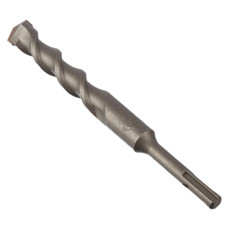 اثنين من حفر وأخاديد لحفر الجدران 1 قطعة 20 مللي متر رأس مستدير مثقاب مطرقة كهربائي 200 مللي متر حفر خرسانة متينة